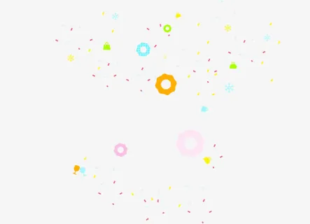 彩色渐变圆环背景装饰