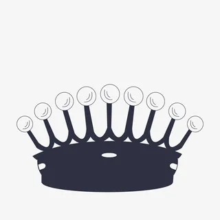 卡通手绘皇冠装饰广告设计免抠