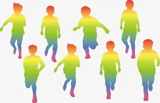 矢量图红外线热量图免抠