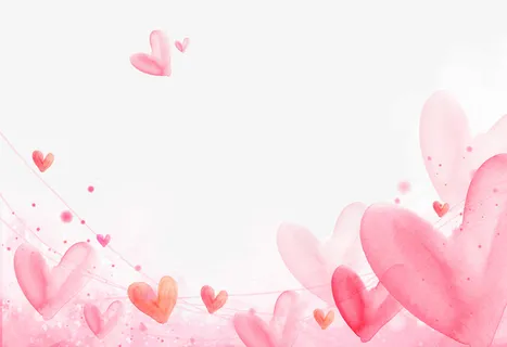 情人节浪漫爱心飞舞素材免抠