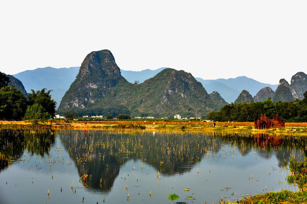 清远英西峰林风景免抠