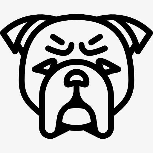 斗牛犬图标免抠
