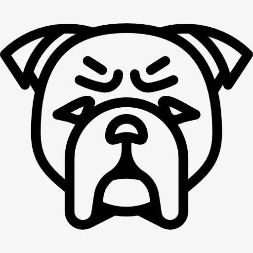 斗牛犬图标免抠