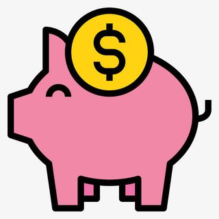 粉色小猪存钱罐免抠