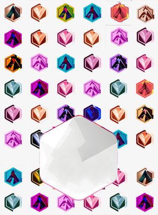 六边形几何图标免抠