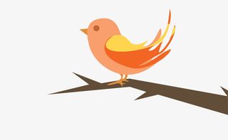 卡通可爱枝头喜鹊小鸟免抠