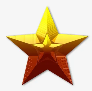 简约创意五角星免抠