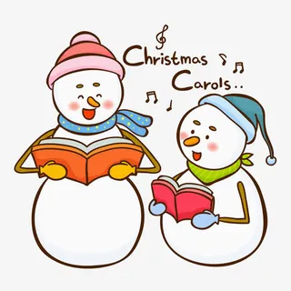 看书的雪人免抠