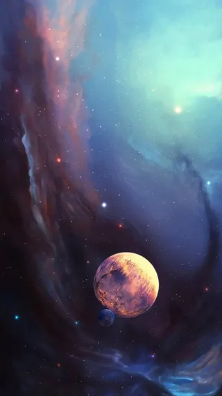 酷炫星球背景海报图高清