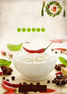 小清新爱惜粮食海报背景素材高清