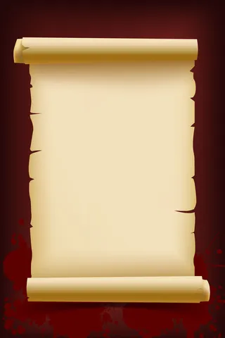 矢量复古牛皮纸卷轴创意背景高清