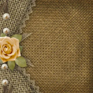复古花朵麻布背景