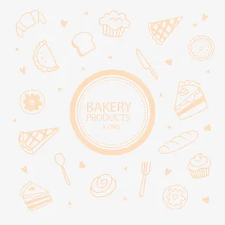 矢量面包背景免抠