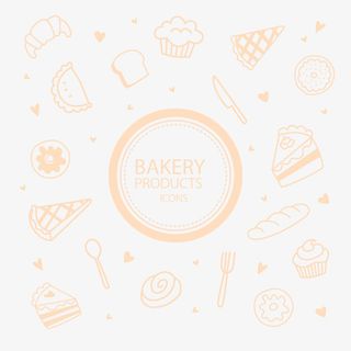 矢量面包背景免抠