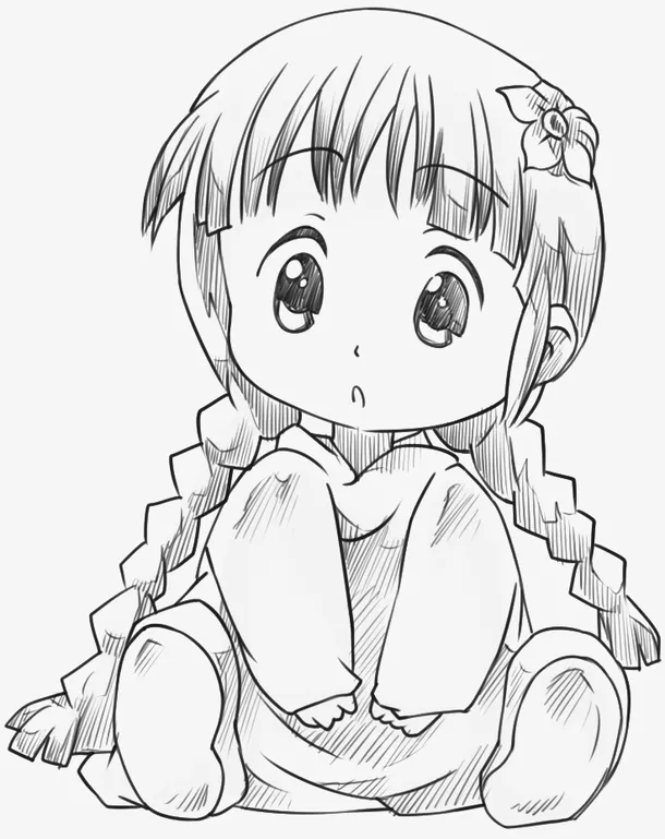 可爱卡通女孩免抠