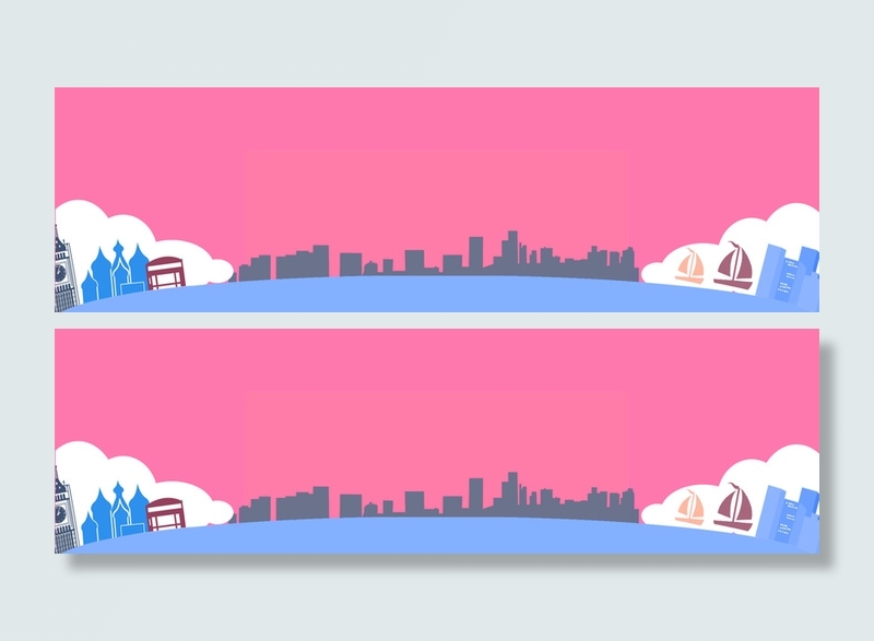 卡通城市建筑高清