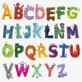 彩色的字母免抠