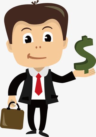 商务人物矢量素材免抠标签元素