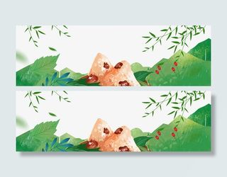 端午节粽子主题节日边框免抠