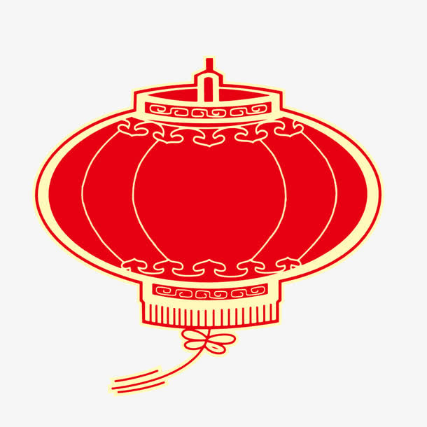 手绘灯笼元素免抠