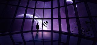 未来城市高楼俯视高清