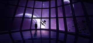 未来城市高楼俯视高清