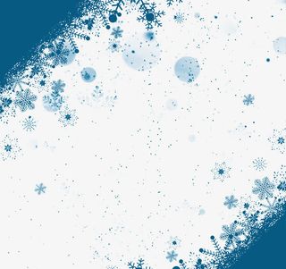 雪花边框免抠