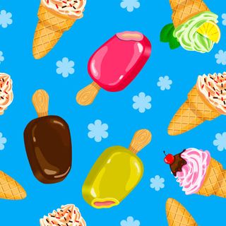 雪糕卡通背景