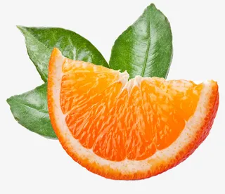 一瓣柠檬和柠檬叶图片素材免抠