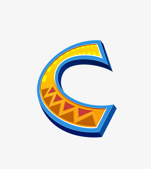 长颈鹿字母c免抠