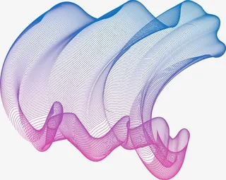 飘带装饰矢量图免抠