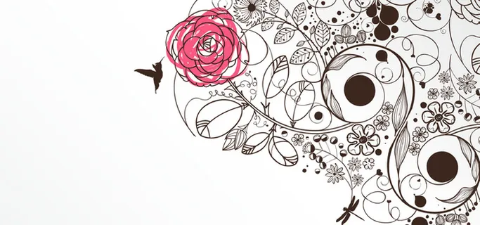 唯美花纹背景高清