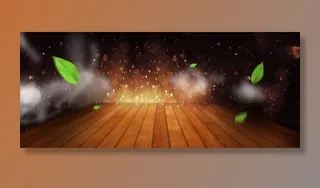 茶叶木板纹理光线几何棕banner高清