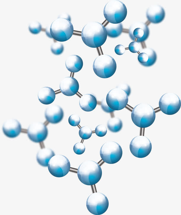 化学分子花纹免抠