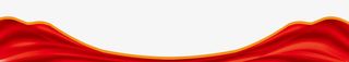创意红色绸带免抠
