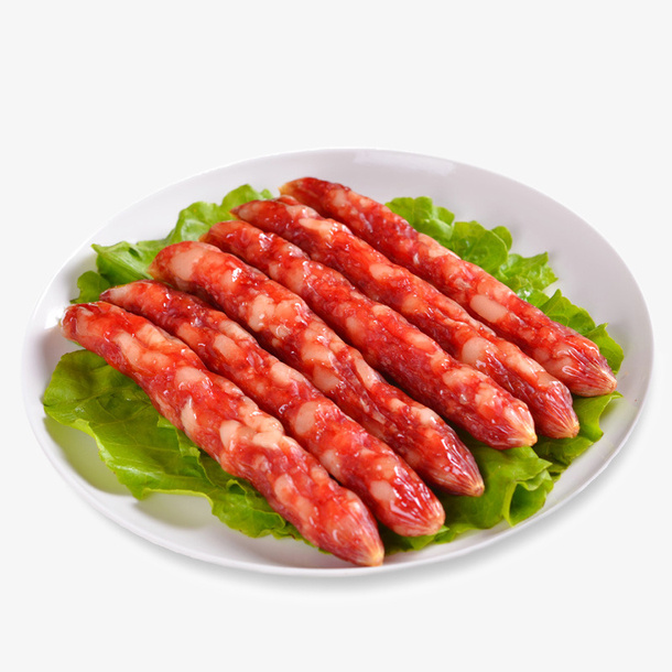 美味的腊肠实物图免抠