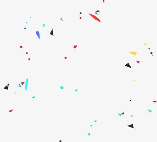 彩色碎片漂浮装饰免抠