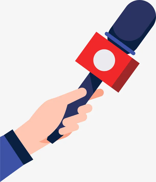 世界新闻自由日手拿话筒免抠