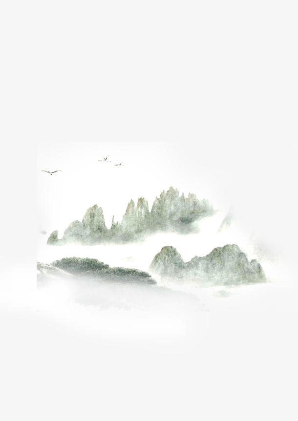 青山中国风古风免抠