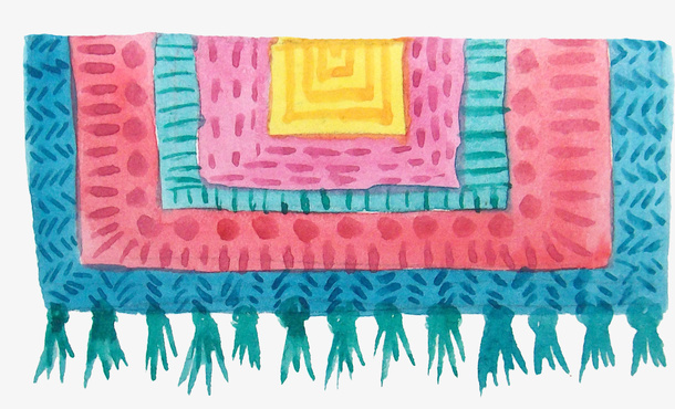 卡通毛毯免抠png装饰免抠