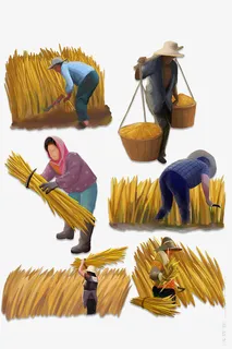 秋季秋收素材图片免抠