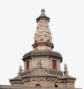 旅行建筑佛寺古塔免抠