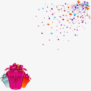 彩色礼物盒免抠