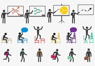 矢量小人日常工作合集免抠