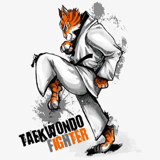 跆拳道老虎免抠