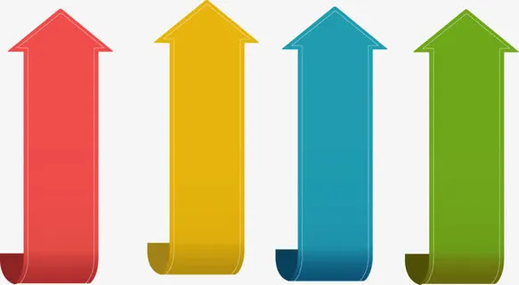 矢量手绘向上的箭头免抠