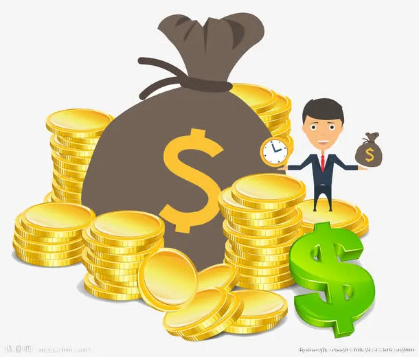 卡通金币免抠