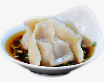 新年饺子蘸酱料免抠