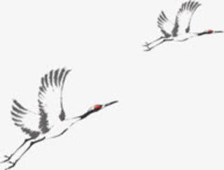 仙鹤素材免抠