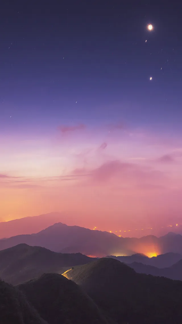 紫色星空H5背景高清